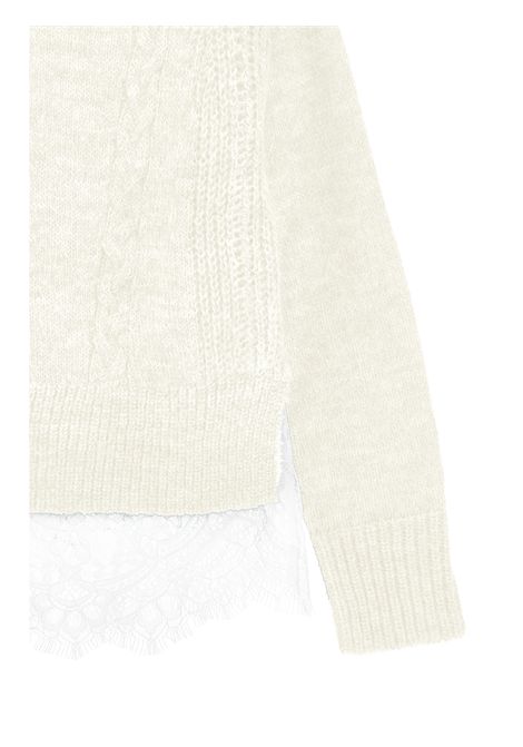 Pull con pizzo ERMANNO SCERVINO JUNIOR | Z9H604 87100001